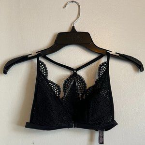 Victoria Secrets, S/P, Black Lace Bralette, Never Worn, Front clasp, lace back